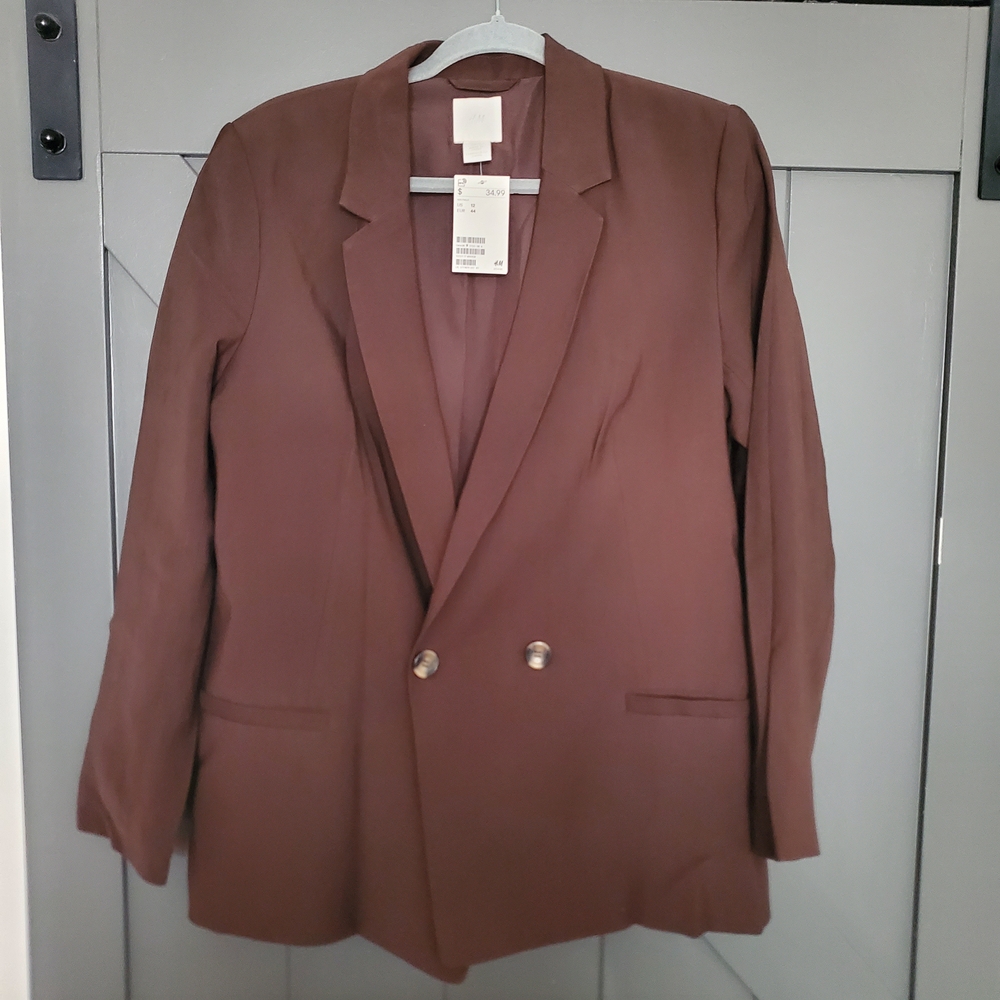 H&M Brown Women's Blazer Size 12